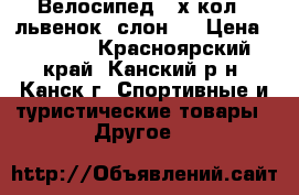 Велосипед 3-х кол. (львенок, слон ) › Цена ­ 5 000 - Красноярский край, Канский р-н, Канск г. Спортивные и туристические товары » Другое   